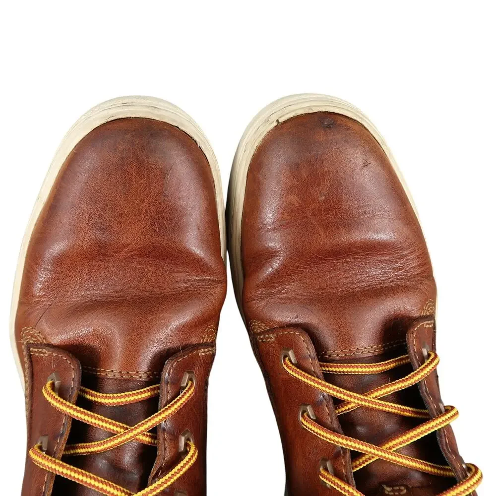 Timberland Shoes Womens 9 Londyn Ankle Sneaker Boot Lace Up Leather Brown 6